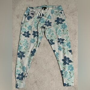 Roots Blue Floral Joggers
